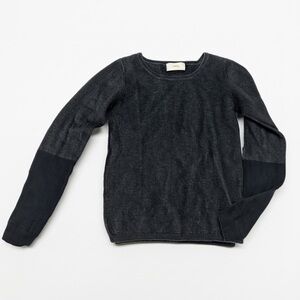 Humanoid | Merino Wool / Linen Charcoal Grey Crew Neck Sweater | Size Medium